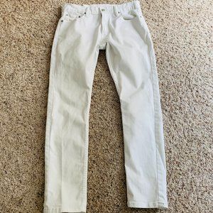 Levi's white denim jeans